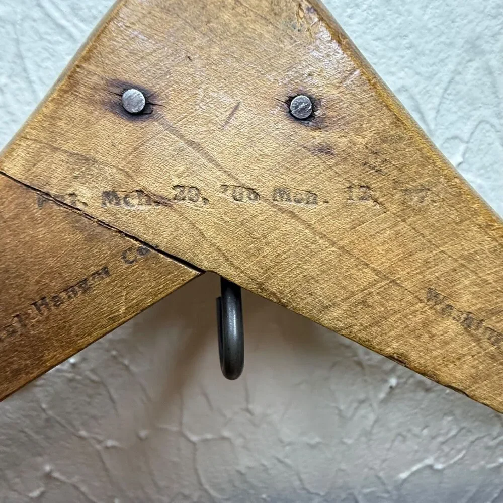 Southern Cleaning & Pressing Co Wooden Hanger Memphis Vintage Capital Hanger Co